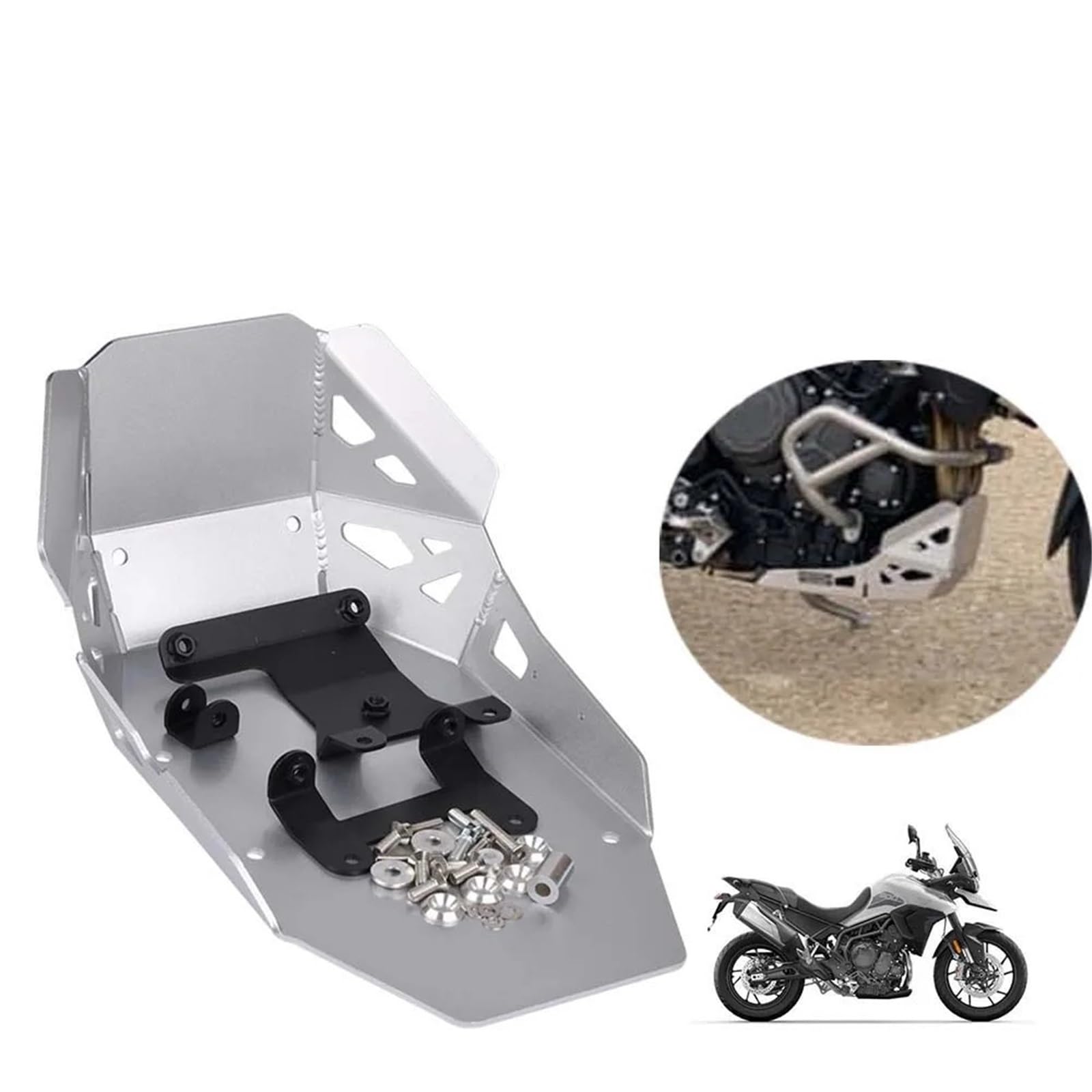Per Tiger 850 Tiger 900 Per Rally Accessori Protezione motore bassa, piastra paramotore telaio copertura motore Base del Motore(1)