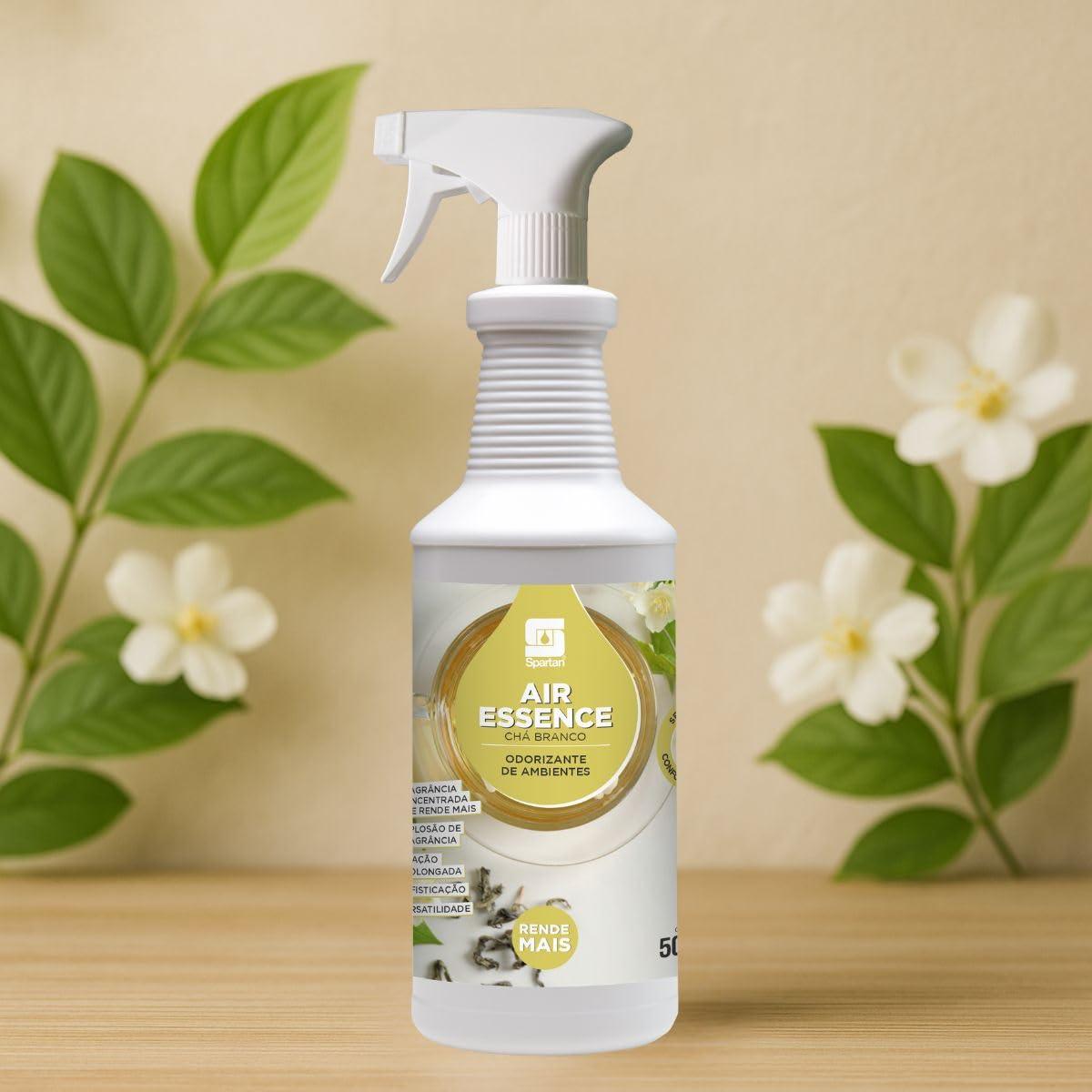 Air Essence Chá Branco Odorizador de Ambientes 500ml Spartan