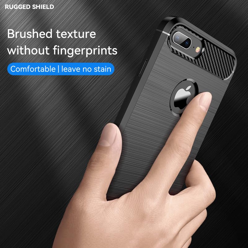 Image of Basic Case for iPhone 7 Plus, 8 Plus (Carbon Fibre Black)