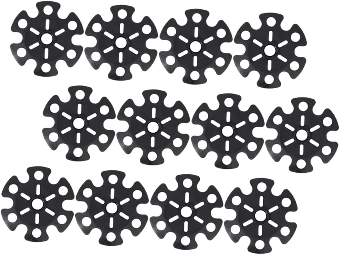 12pcs Snowflake Trekking Pole Hiking Pole Protectors Easy Install Detach -Skid Seasons Essential Trekking Accessories for Outdoor Adventures