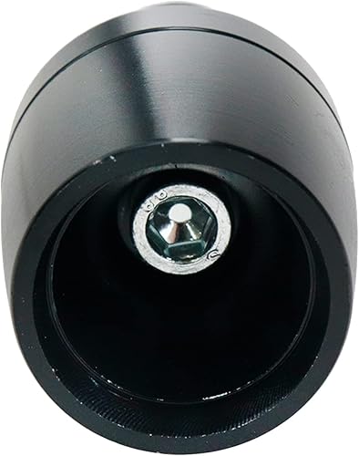 Miniatura 3 de Modengzhe 2 unids motocicleta cónico aluminio manillar extremo tapa 0.709 in Insertar diámetro barra extremo enchufe (negro)