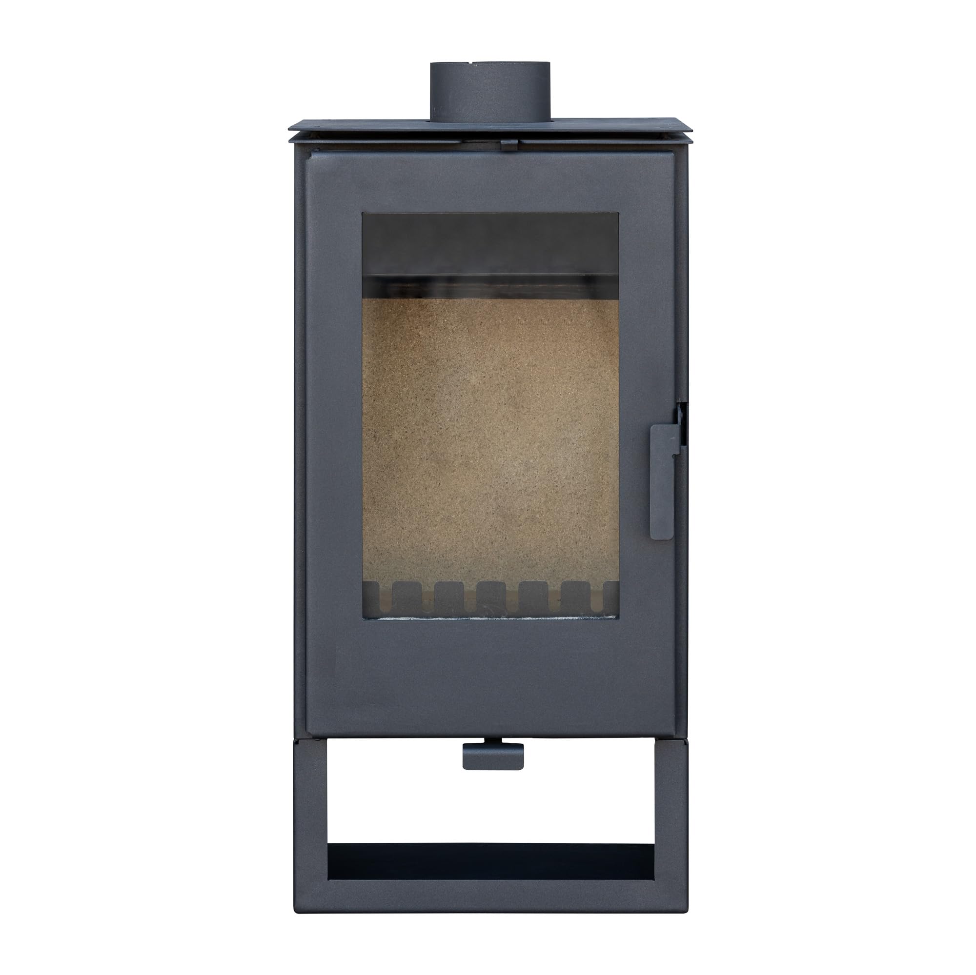 Kaminofen holzofen ALAZ K8M Schwarz 9 kW, Kamin Heizofen Dauerbrandofen Holzofen, Кaminholz Hüttenofen, Кaminfeuer, Briketts Kamin, Fireplace Wood