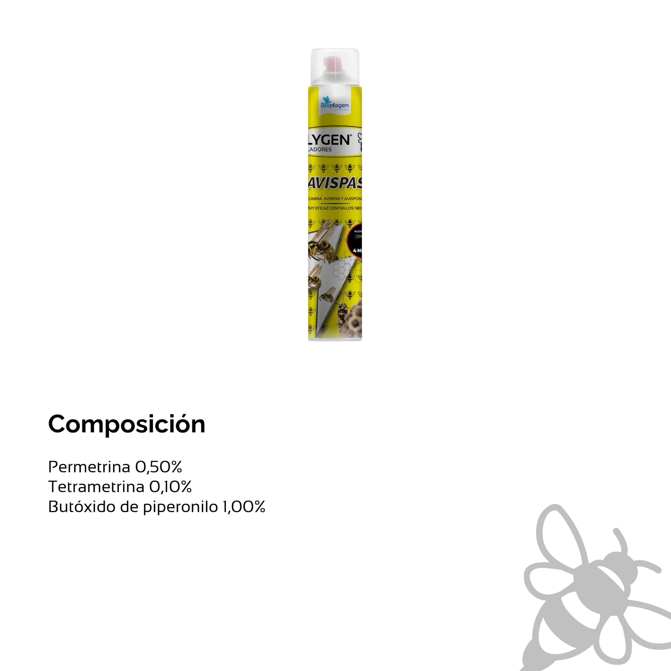 Insecticida contra avispas aerosol largo alcance | Zum-Kade Plus avispas | Formato 1 L