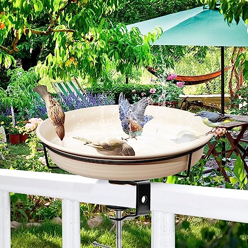 Abreuvoir à oiseaux suspendu stable et mangeoire balcon lavable - 5