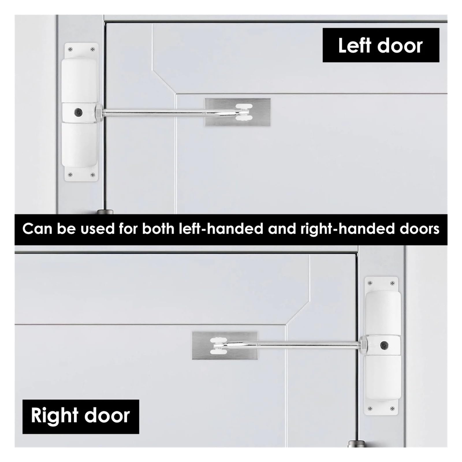 Chiudiporta automatico a molla, regolabile, adatto a porte da 30 kg | Hardware a chiusura automatica durevole for varie porte domestiche(2PCS)