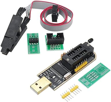مقطع اختبار SOP8 SOIC8 لـ EEPROM 25CXX / 24CXX + CH341 24 25 Series EEPROM Flash BIOS USB Programmer