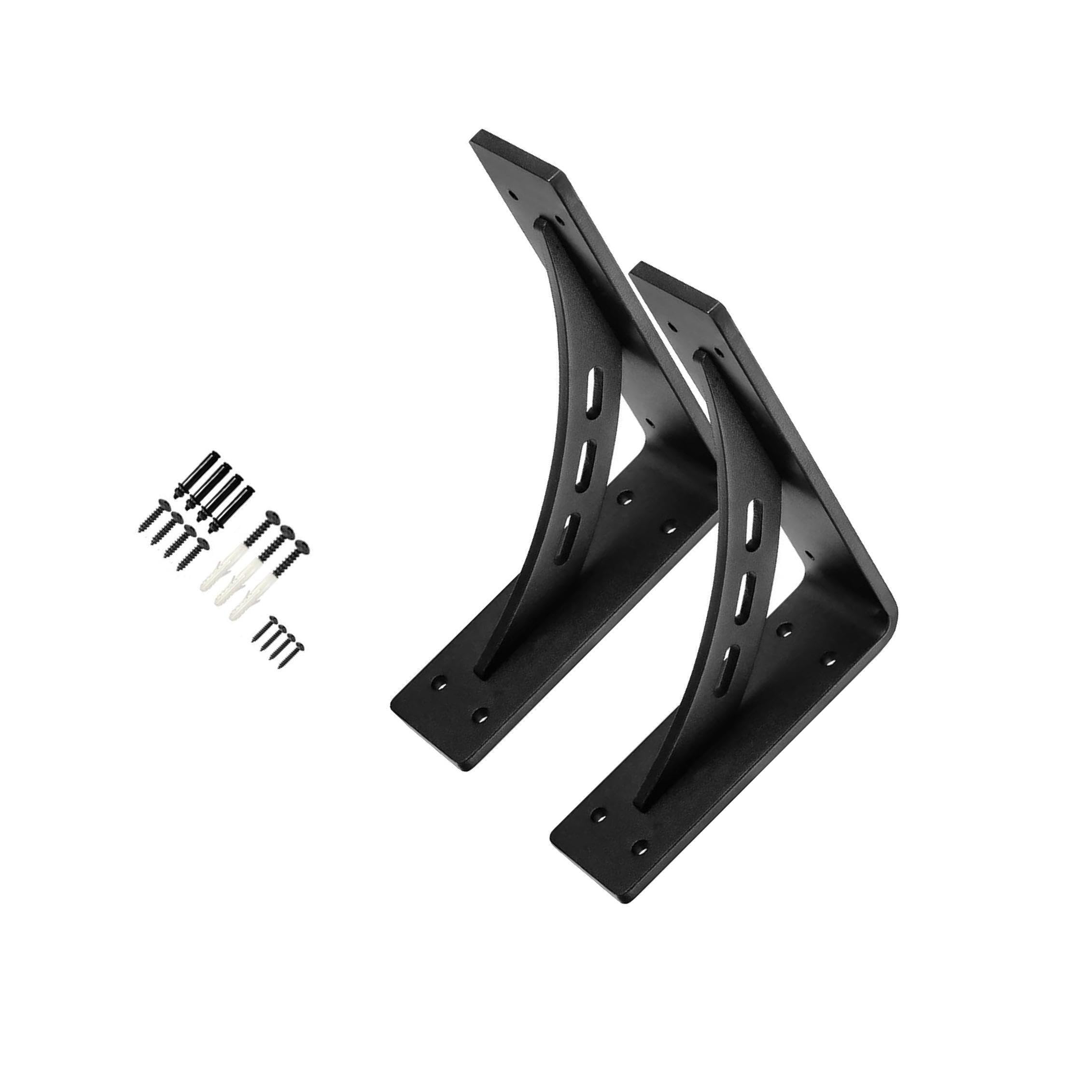 Pixzcsa Heavy Duty Metal Shelf Brackets Strong L Supports For Stability Display Shelves Brackets Wall Mounted Heavy Duty Support Thickened L Bent Wall Shelf