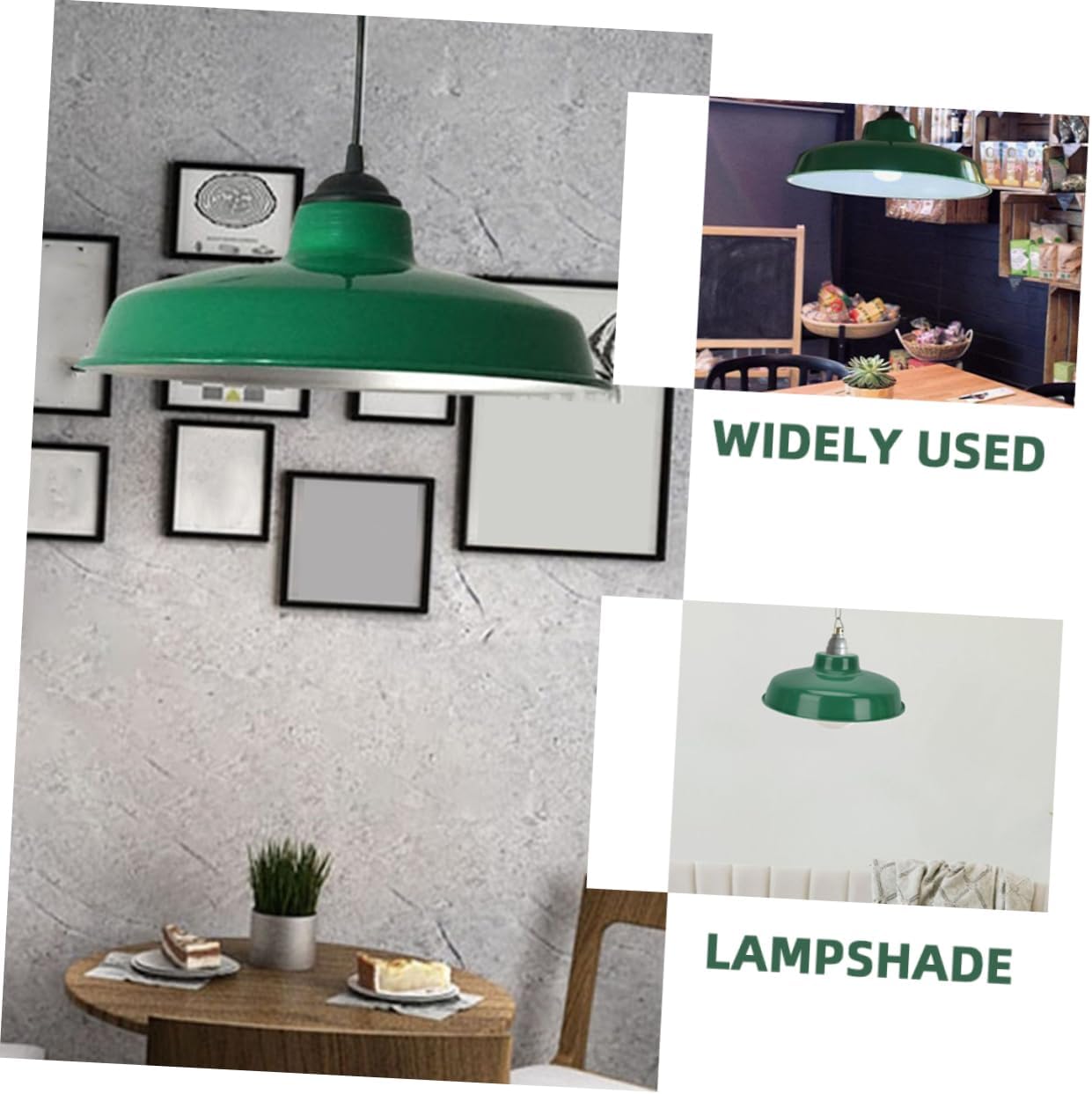 2pcs Retro Style Enamel Lampshades Protective Light Covers Ceiling Lamp Shades for Industrial and Home