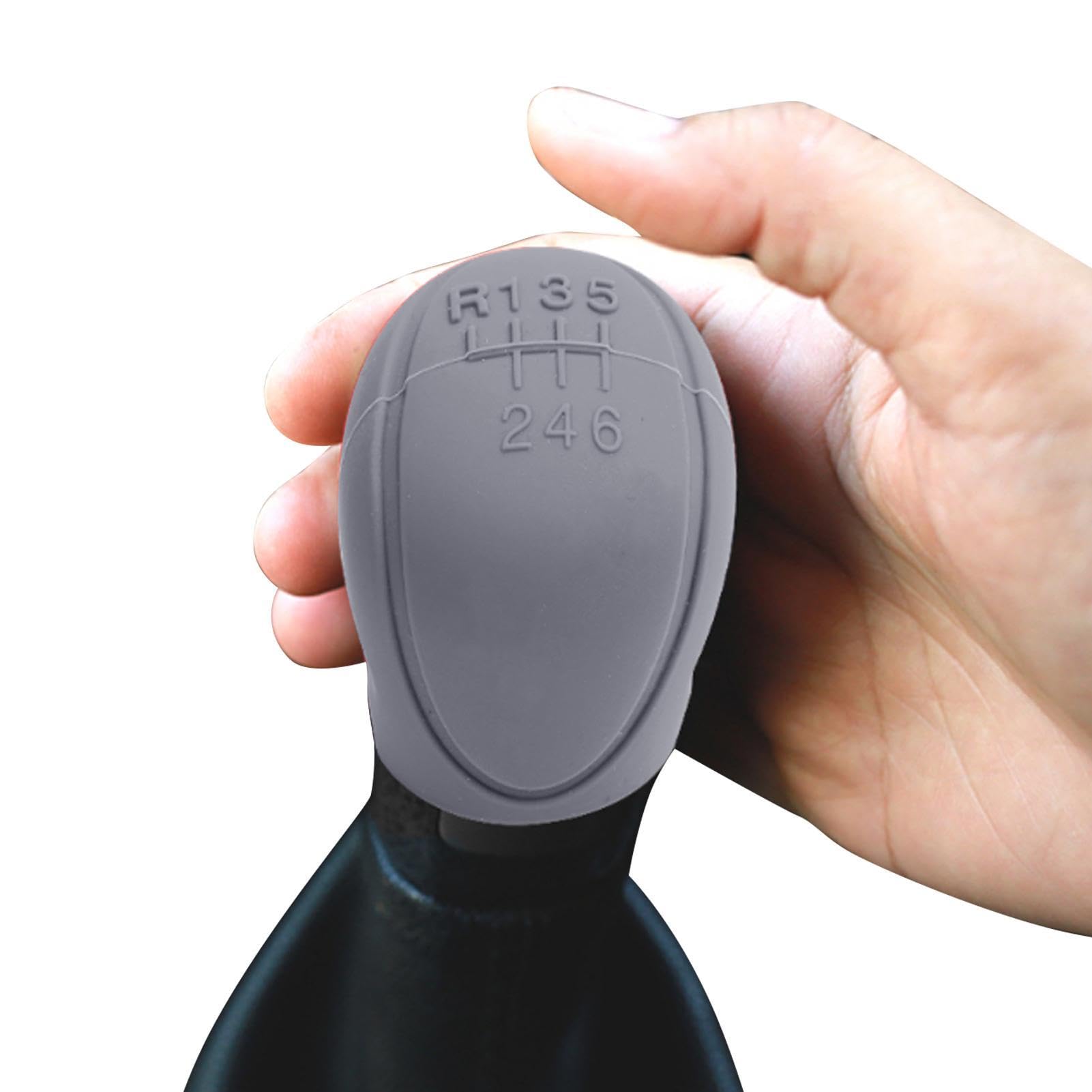 Car Silicone Gear Shift Knob Cover, 6 Speed Inner Shift Grip