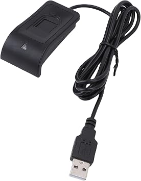 USB Fingerprint Reader, Desktop Fingerprint Scanner PC Dongle 360 Degree Touch Biometric Design, Support for for 10, 11, Plug and Play