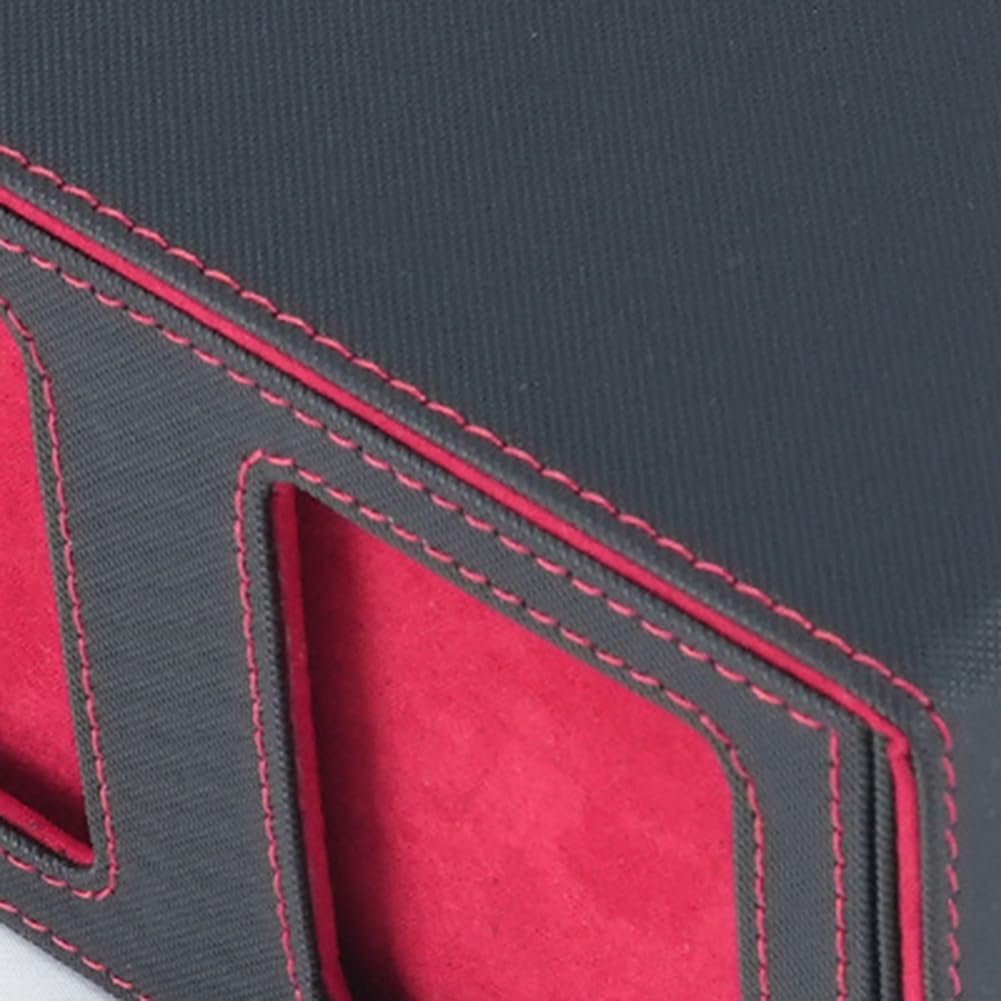 Scatola per Carte Collezionabili con Finestra di Visualizzazione Porta Carte con Chiusura Magnetica per Carte da Gioco Magic Rosso