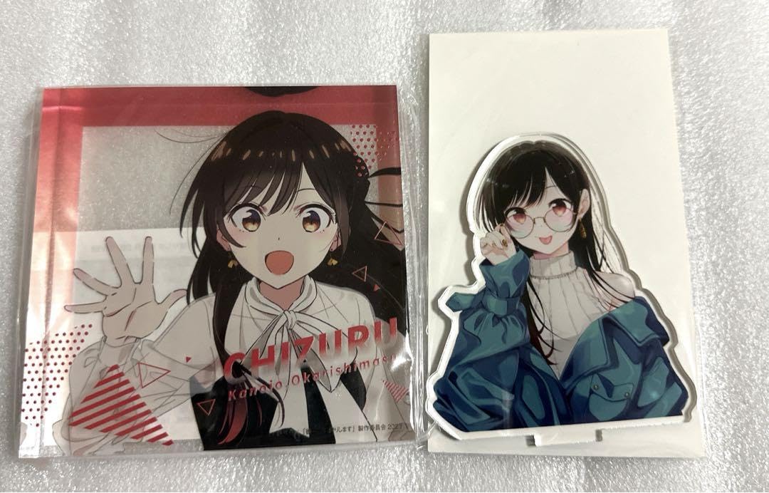彼女お借りします　水原千鶴　アクリルブロック　アクリルスタンド Amazon.co.jp: 彼女お借りします 水原千鶴 アクリルブロック