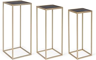 Fashion Commerce Set 3 Tavolini Nucleos Oro