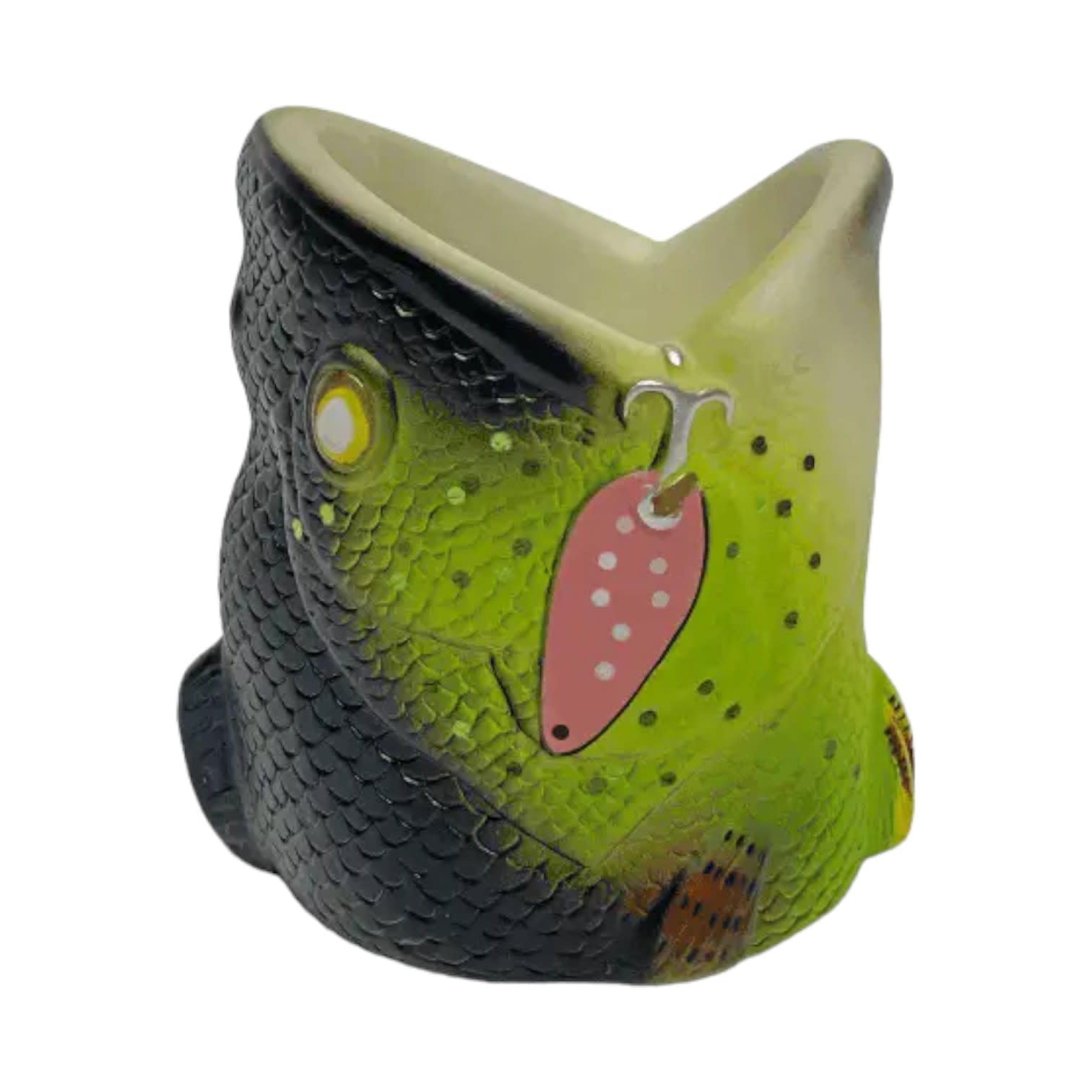 moulinet de canne à pêche accrocher du poisson bouteille de bière