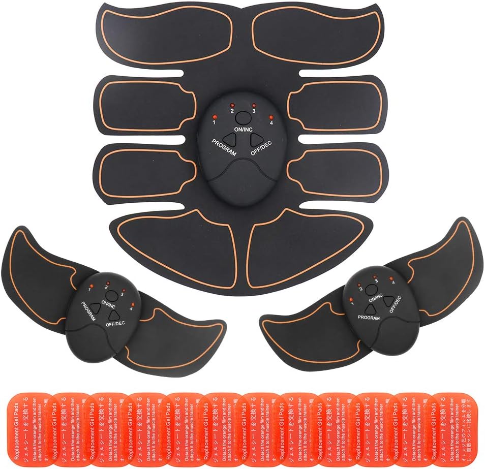 POPGER ABS Muscle Toner EMS Abdominal Trainer Portable ABS Belt Muscle Training for Men Women Suitable for Arms Abdominal Legs Buttocks