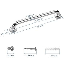 Gotega Shower Grab Bar 2 Pack,Stainless Steel Bathroom Grab Bar Shower Bath Handle Grab Bars for Bathtub Showers 36 Inch