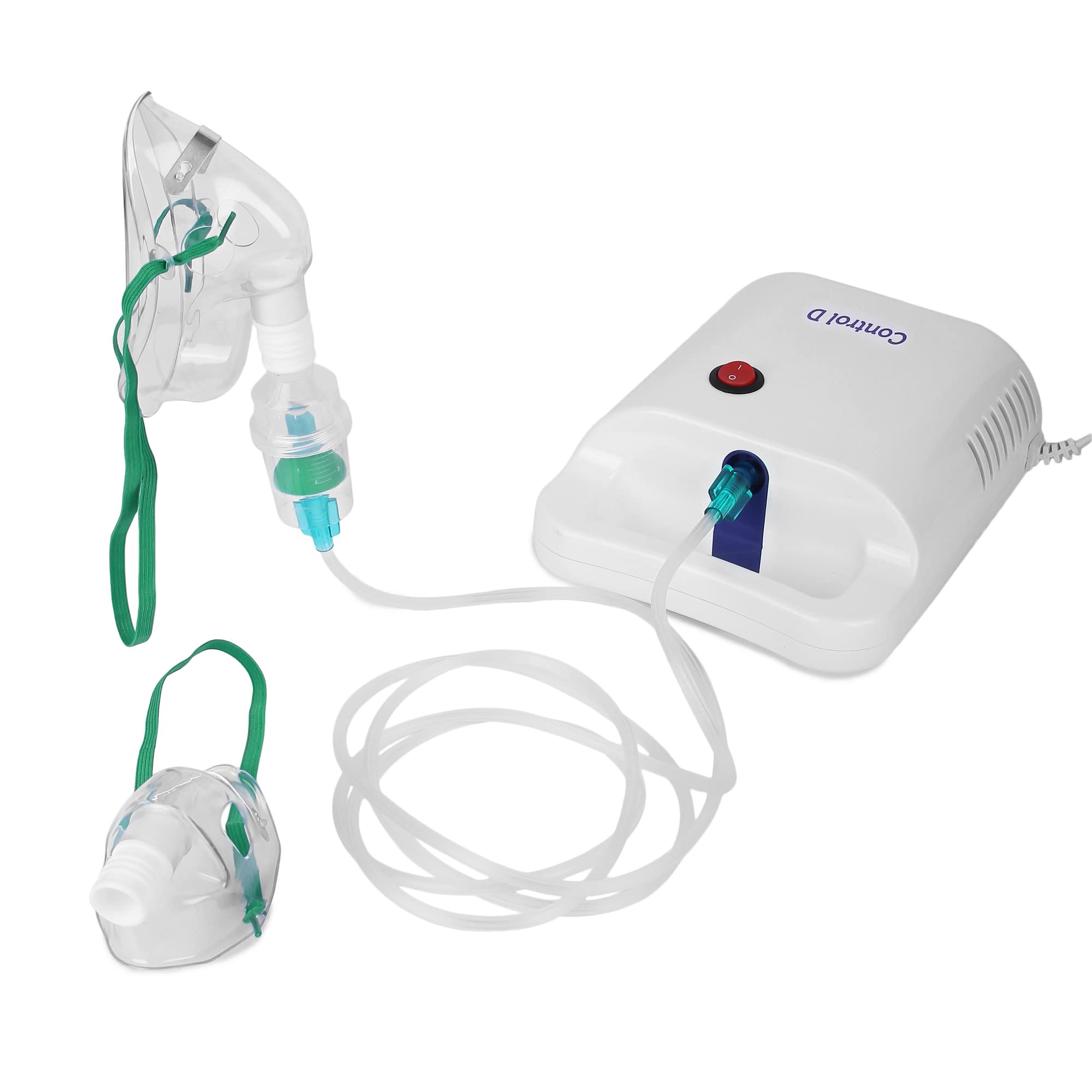 Control D Respocare Compressor Portable Nebulizer with Complete Kids & Adults Mask Kit (White) 2