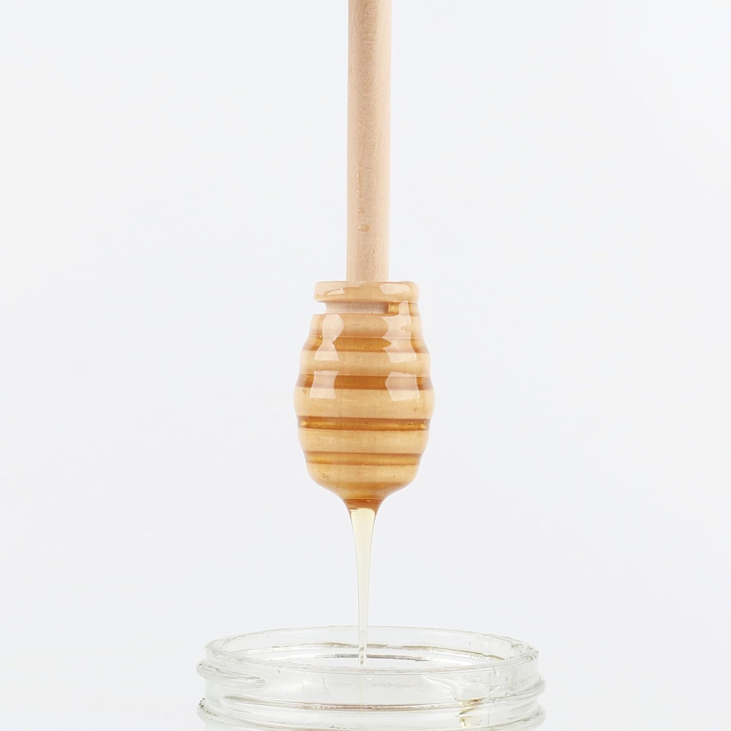 DESIOLE Wooden Honey Mixing Stirrer Honey Dipper Sticks Honey Spoon image 4
