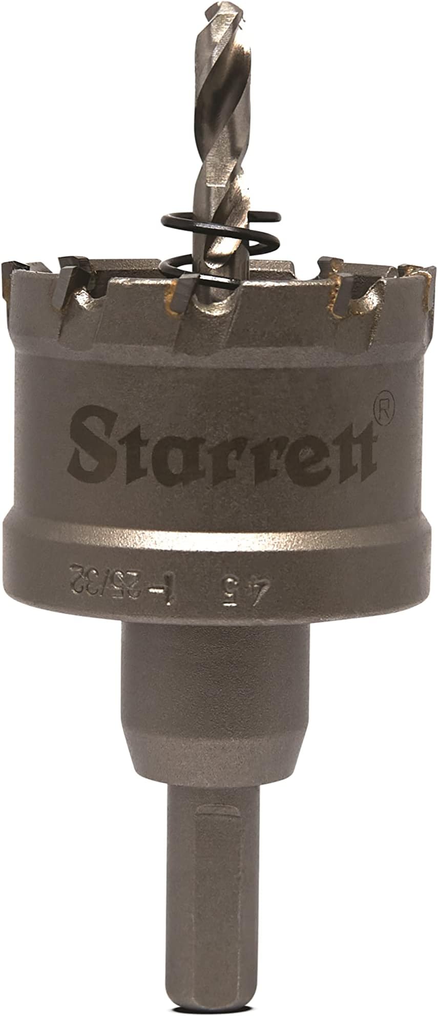 Starrett Carbide Tipped Hole Saw - CTD45 TCT Deep Cut Holesaw Cutter - For Metal Stainless Steel Iron Aluminium - 45mm