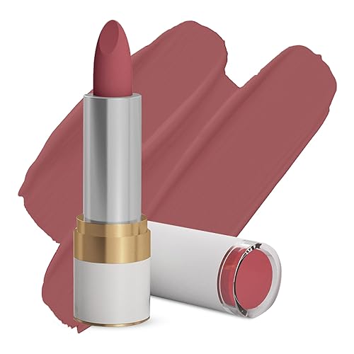 Miniatura 1 de Mirabella Lápiz labial de cobertura completa, Mulberry Mocha - Sellado con un beso - Lápiz labial de larga duración y ultra cremoso con color rico,