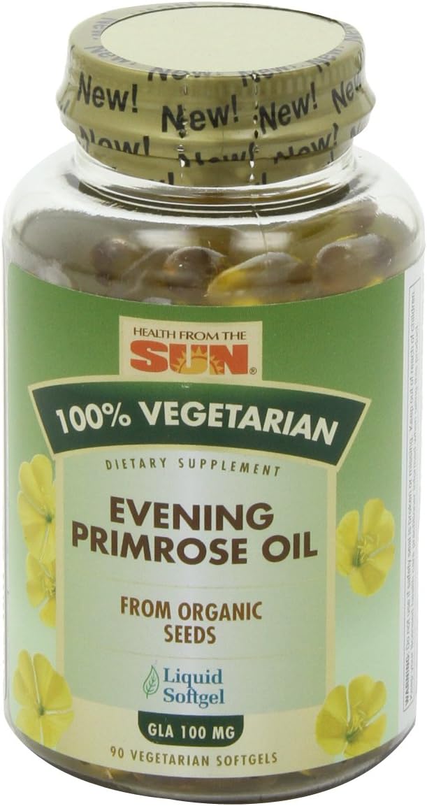 Nature's Life Evening Primrose Oil, Vegetarian | PMS & Menopause Hormone Balance Support | Skin Health | 90 CT : Health & Household