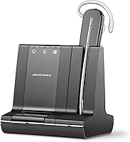 Vista 1 de Plantronics Savi 740 audífonos inalámbricos, sistema para comunicación unificada, Negro