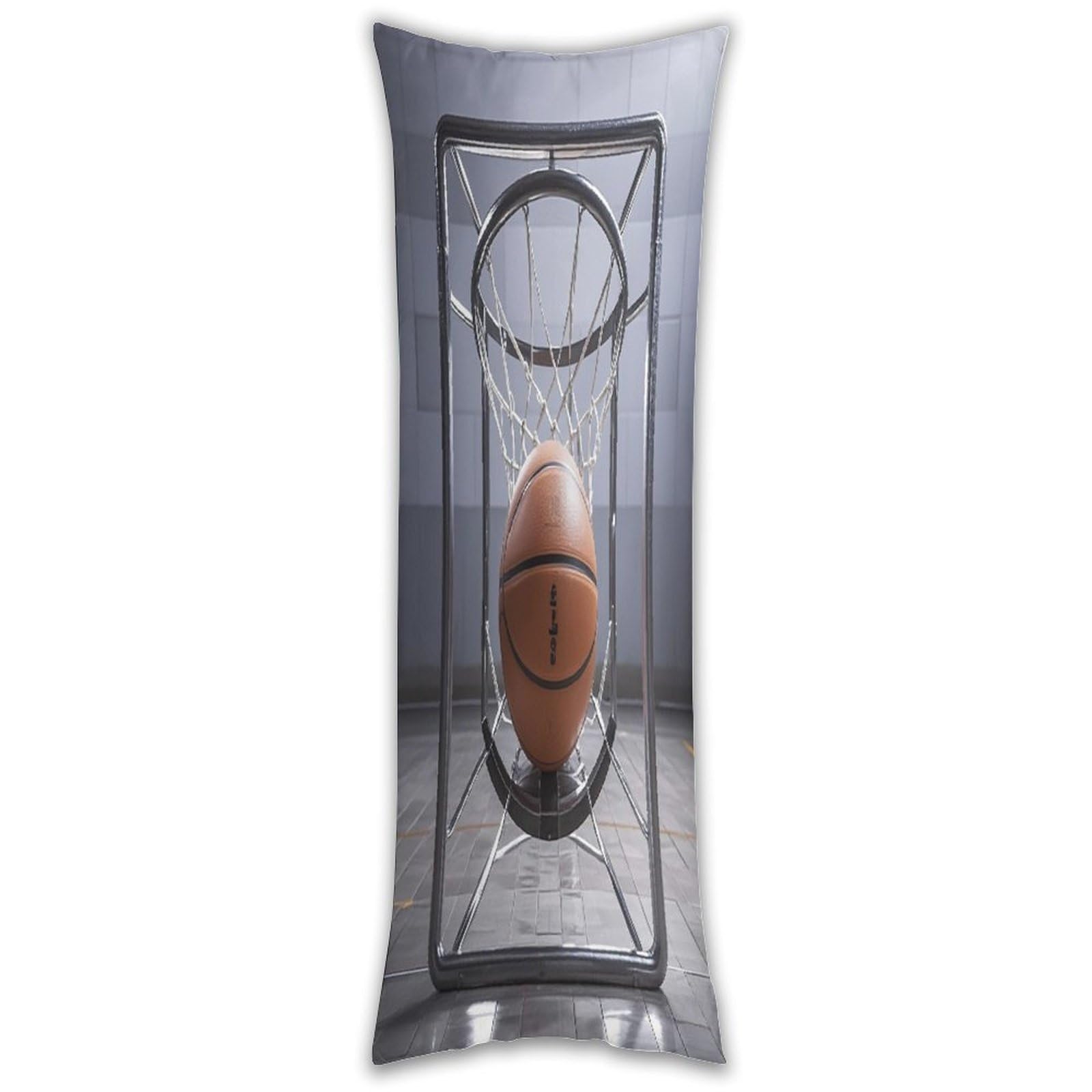 Basketball Pillow Cases Breathable Vertical Long Pillowcase Body Pillowcase with Hidden Zipper Closure Soft and Cozy Pillow Cover 20x54 Inches for Bedroom Couch