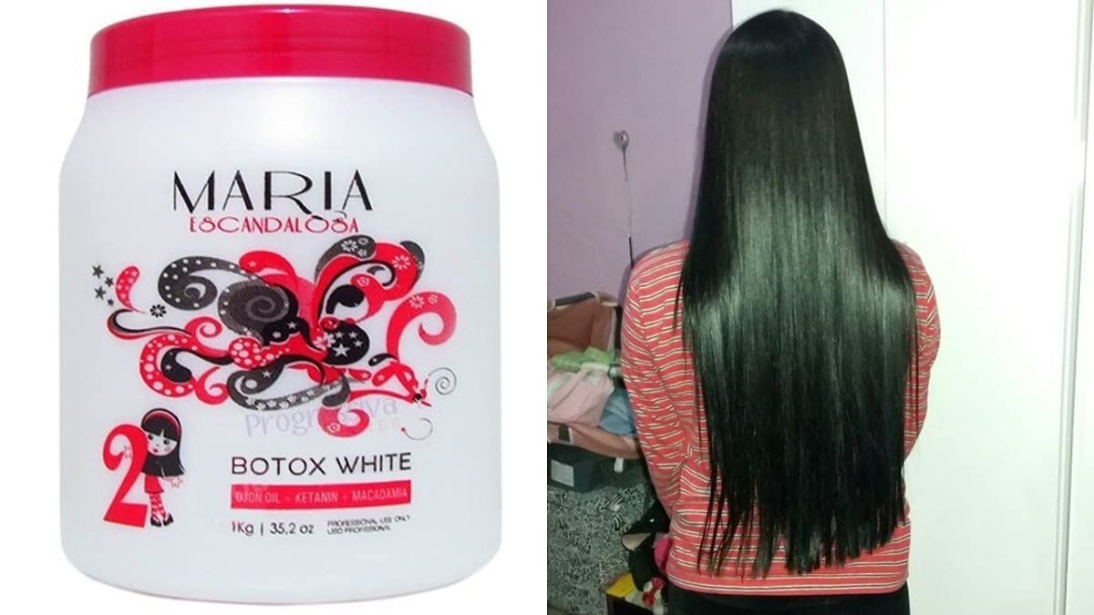 Brasilianische Glättung Maria Escandalosa Botox Weiß- Ojonöl -Ketanin -Macadamia 1L