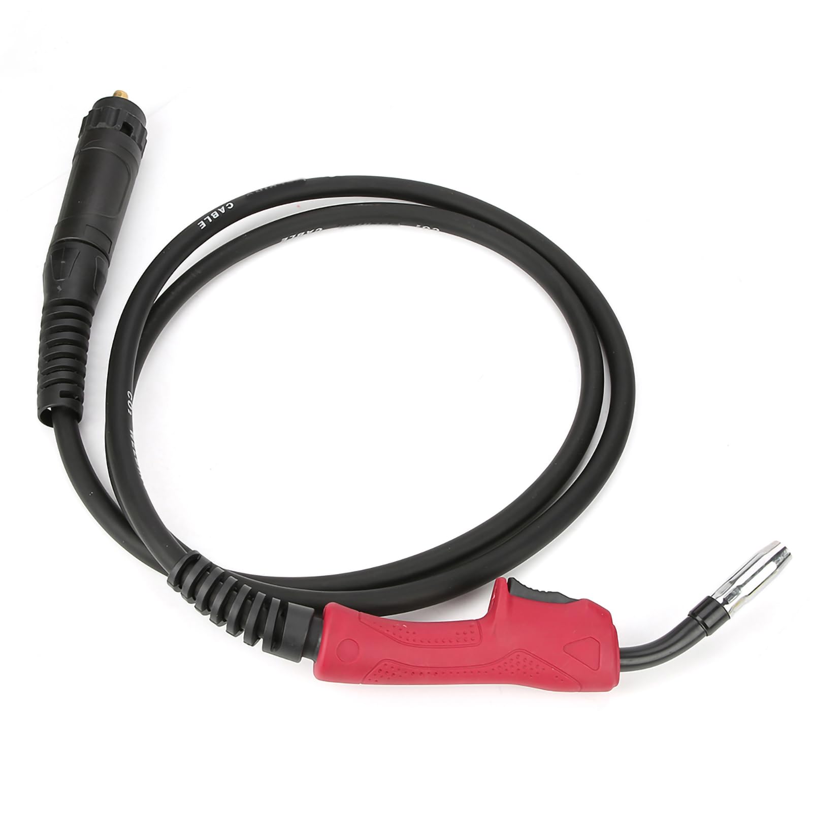 Akozon Soldadura MIG 180A 15AK con Cable Conector Europeo, Diseño Resistente Al Calor y Refrigerado por Aire, de Goma Ergonómico para Máquinas de Soldar 150A 250A