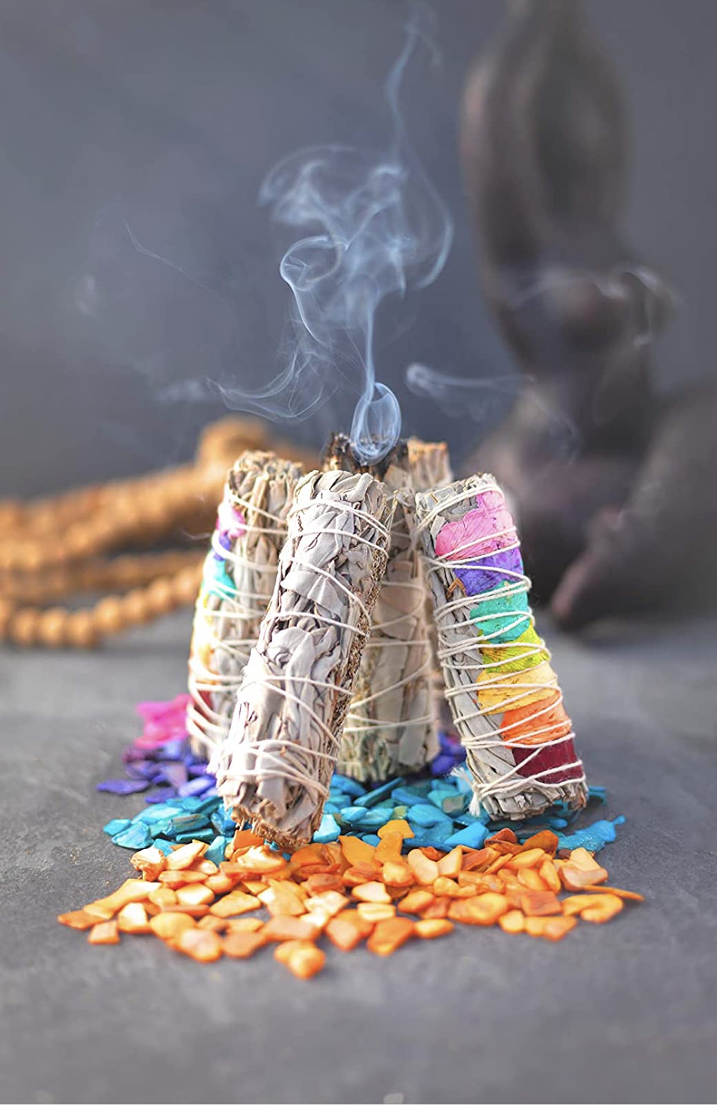 SK White Sage Single Large (8"-9") Smudging Stick - INC.