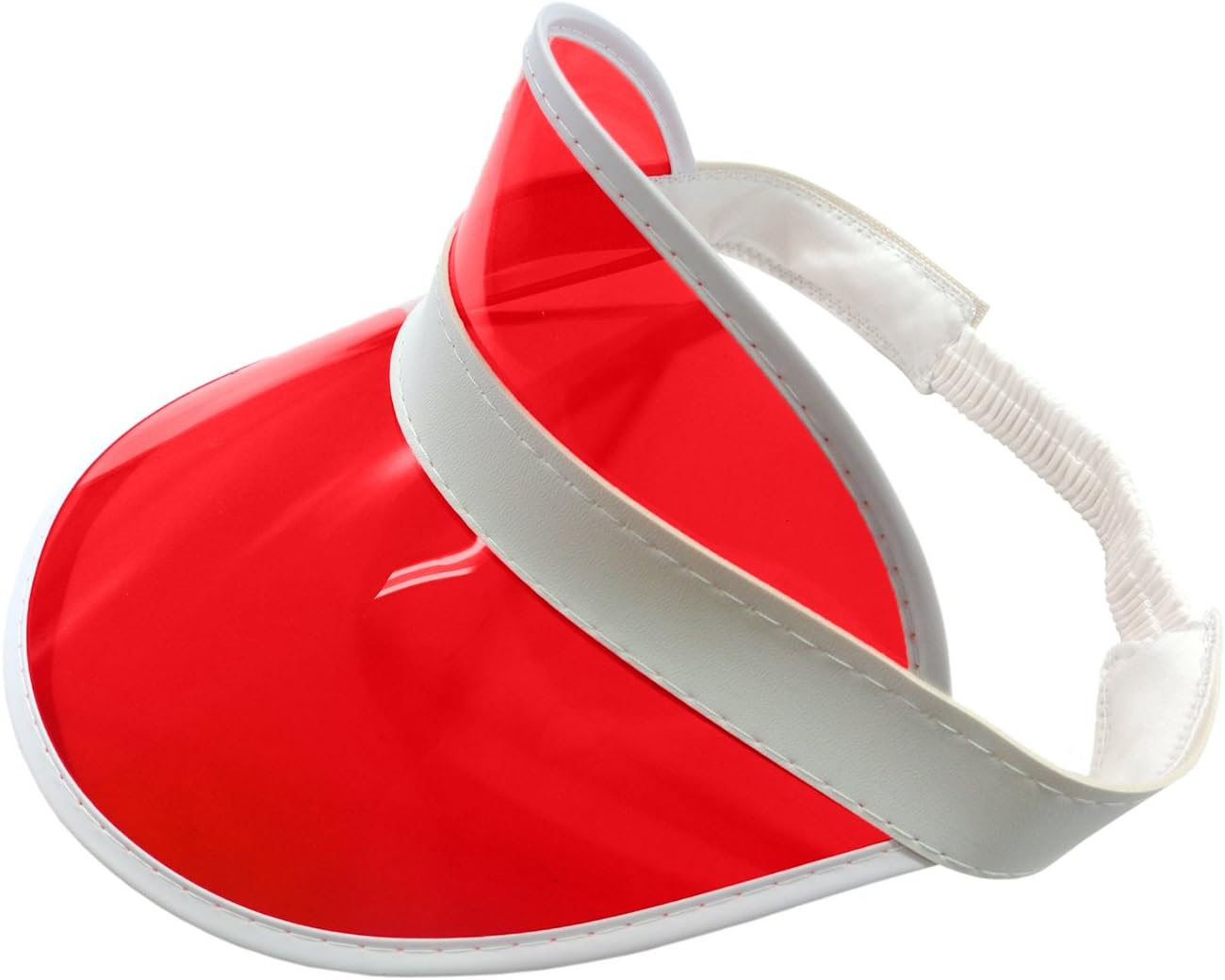 Morph Retro Colorful Plastic Sun Visor Hat, Tourist Bingo Casino Dealer Costume, Tennis Golf Visor for Women