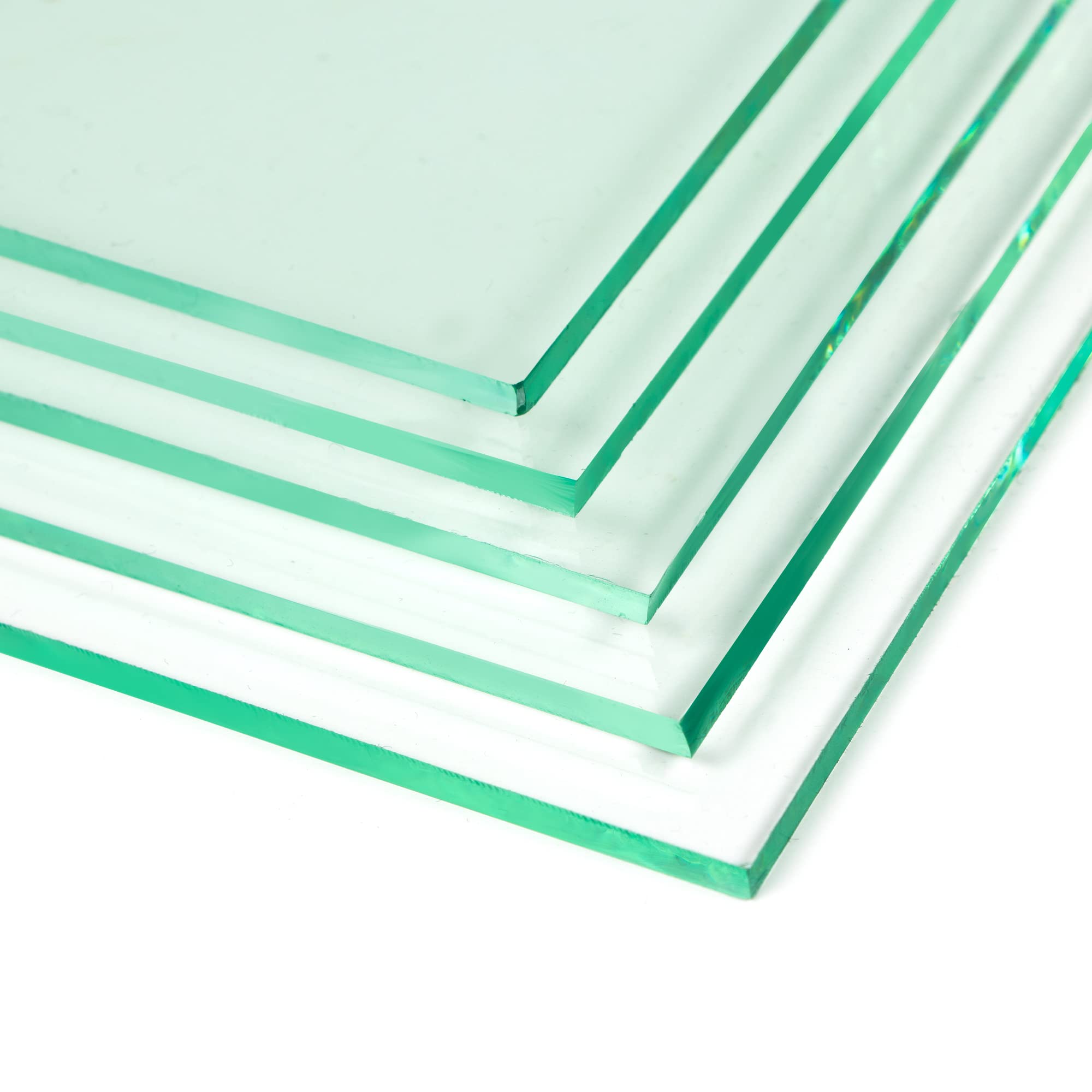 Custom Glass Panels Cut to Size - 1/4"-1/8"-3/16"-5/32" Clear Tempered or Annealed Glass with Flat Edge - Replacement Glass for Table Tops, Glass Shelves, Windows, Shower Door by Fab Glass and Mirror SIMILAR TO LOT PHOTO