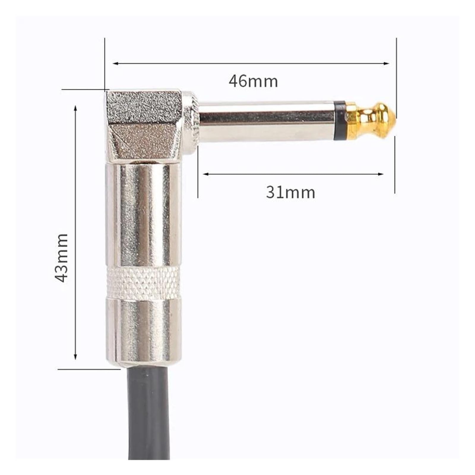 3 częściowy kabel do pedału efektów gitarowych akcesoria połączeniowe Profesjonalny kabel audio do gitary