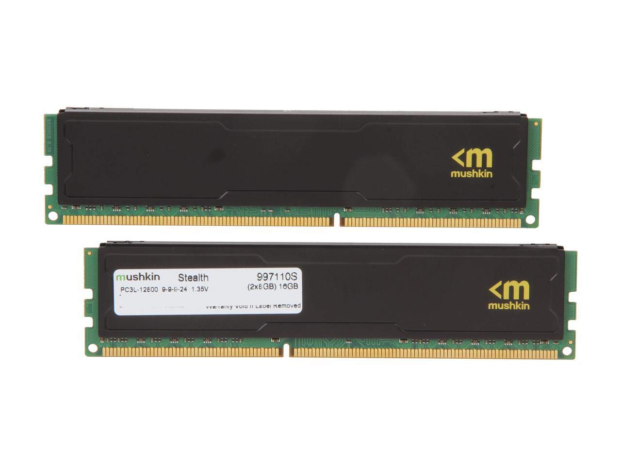 RAM Mushkin Stealth 16 Go (2x8 Go) DDR3-1600 MHz PC3-12800 1.35V - Occasion