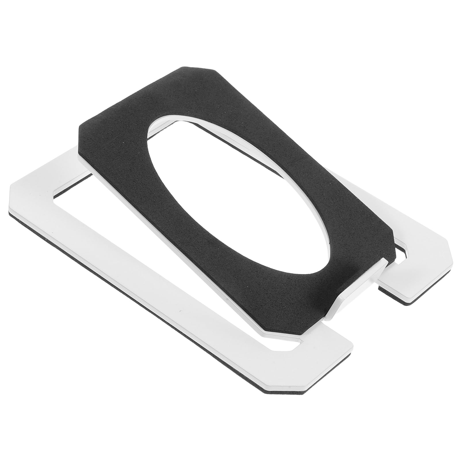 Hemoton Heavy Duty Metal Speaker Stand for Desktop Use for Gaming and Office Spaces Support for Bookshelf Speakers and Monitors Easy Setup and Space-Saving