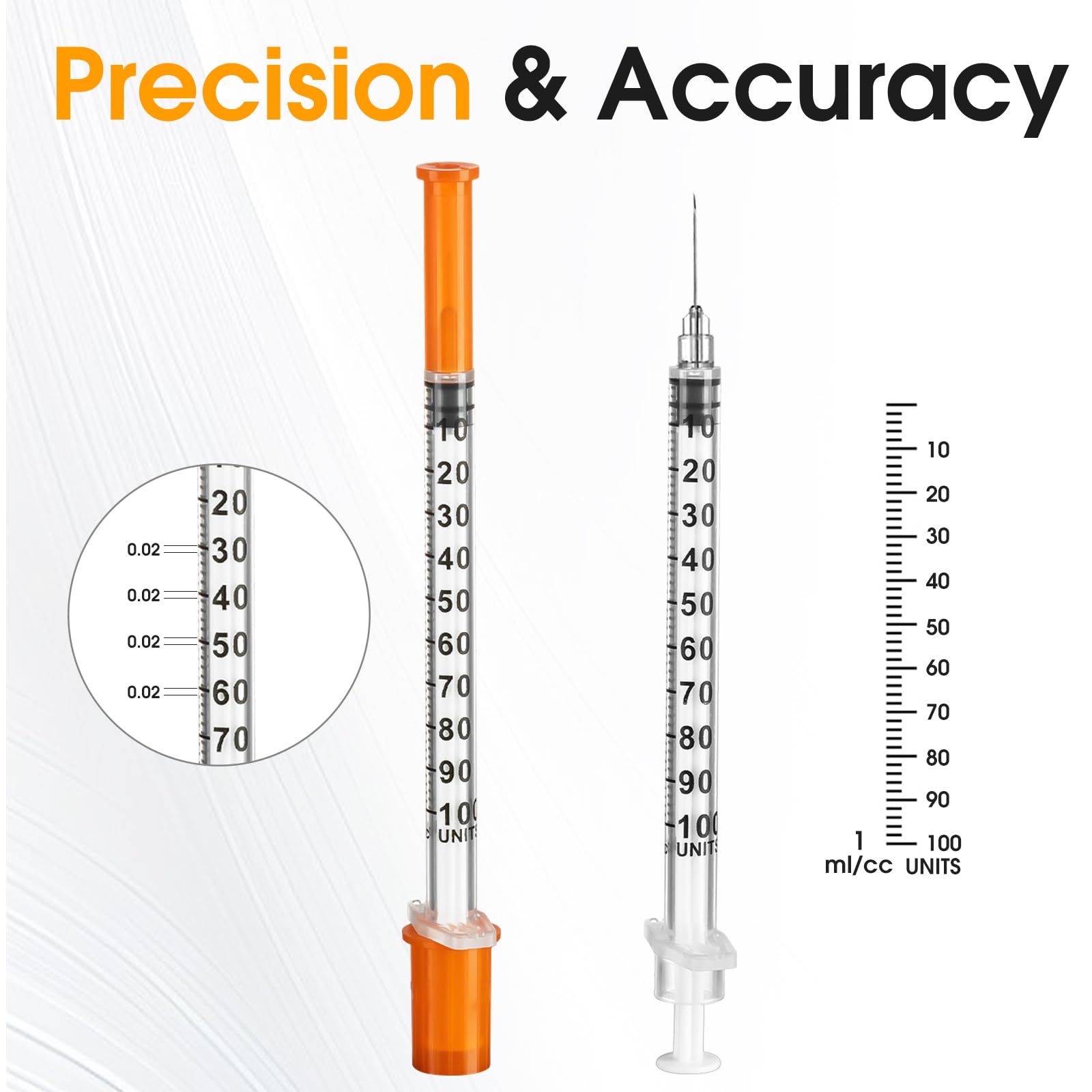 1ml 29 Gauge 1/2 Inch Syringe, Individually Packed , 50PACK — Amazon image 4