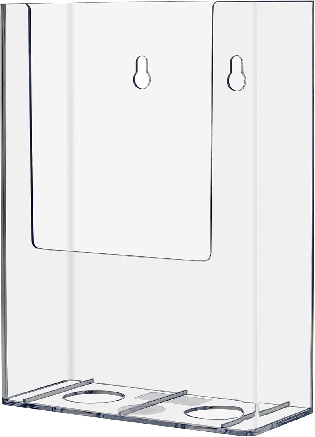 Marketing Holders Brochure Holder Wall Mount with Hardware Holds 4.5 W TriFolds Rack Cards or Smaller Bifolds Literature for Business Owners or Retail Stores