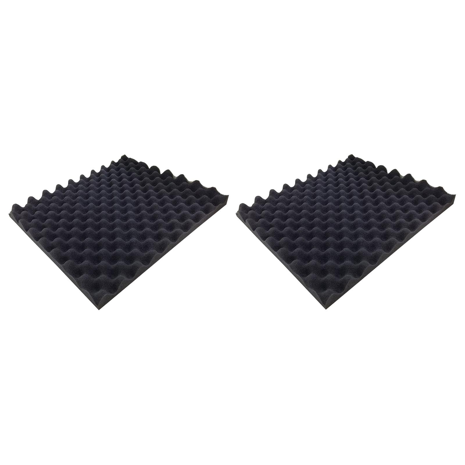 2 Pezzi Inserto per Scatola con Spugna Ondulata Fodera Spugna per Valigetta Rigida Rivestimento Antiurto per Custodia Strumenti Blocchi Spugna per Imb, 50 mm