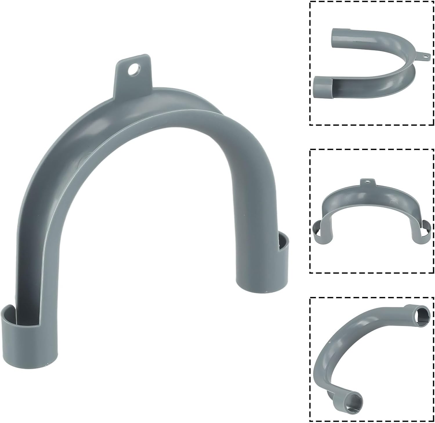Plastic Drain Hose Hook Holder for Washing Machines and Dishwashers, U-Shaped Pipe Clip Organizer for Laundry Room Sink Tubing Support