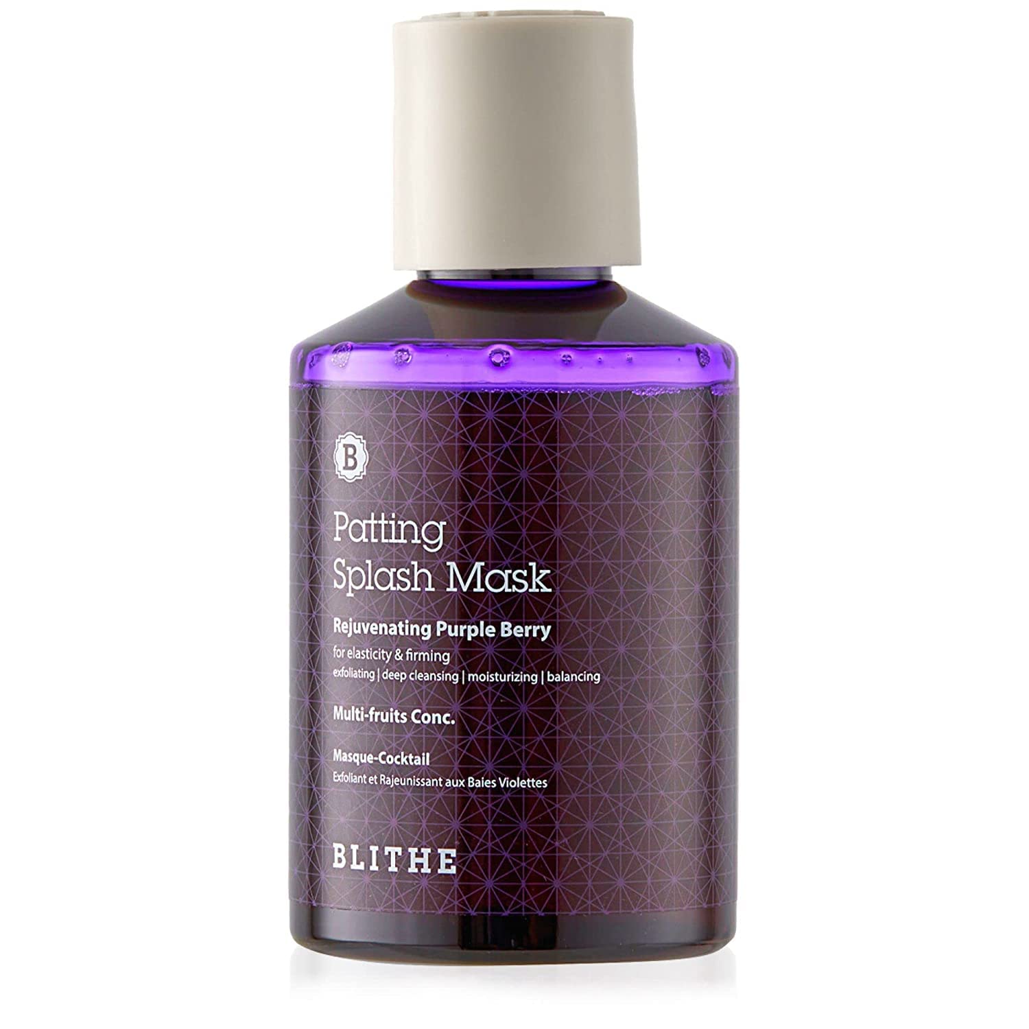 [BLITHE] Patting Splash Mask Rejuvenating Purple Berry 150ml / 5.07 Fl Oz