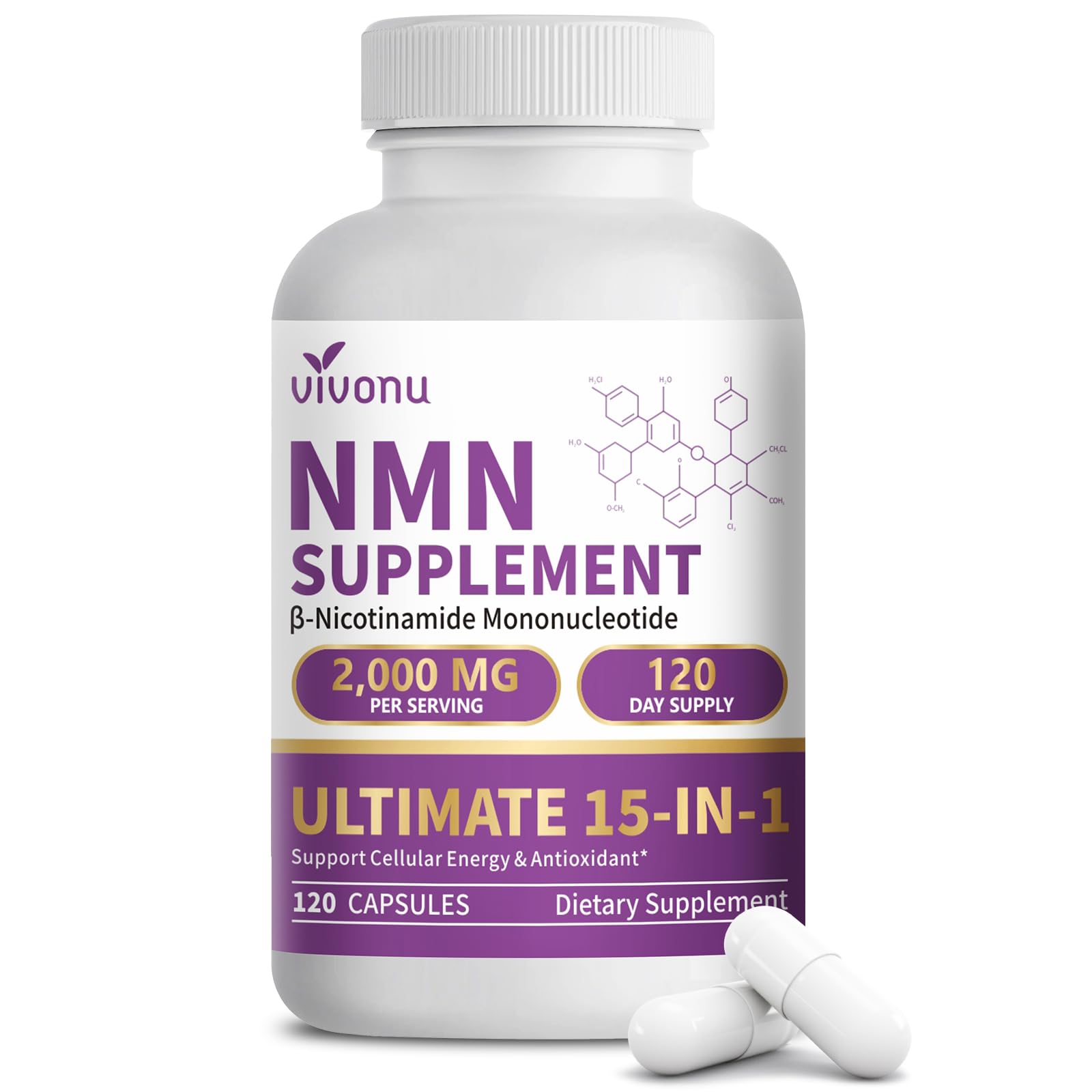 VivoNu 15-in-1 Liposomal NMN
