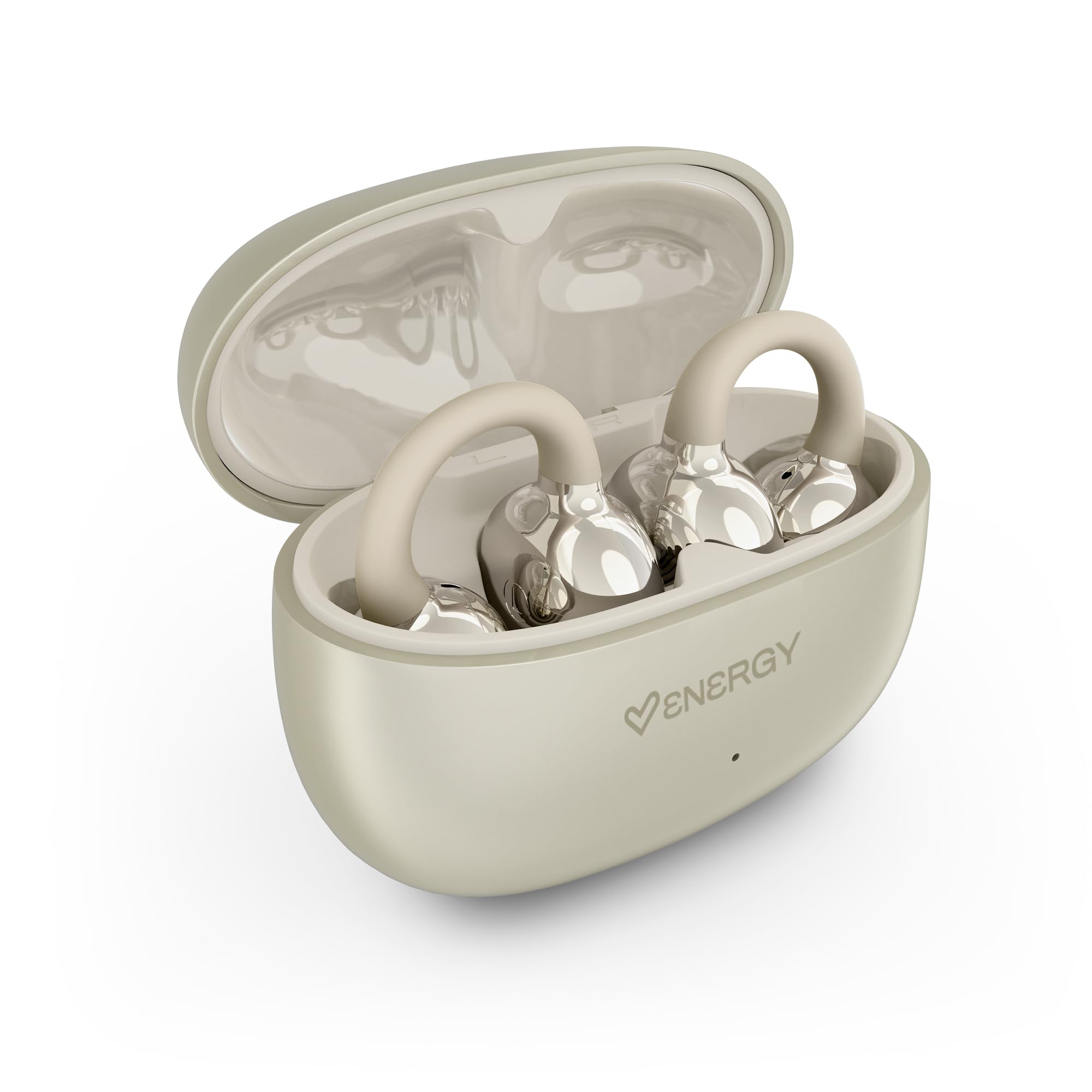 Energy Sistem ChicPods Premium Dźwiękoszczelne słuchawki Bluetooth Open Sound 23H Bateria ENC Słuchawki z redukcją szumów IPX4 Wodoodporne słuchawki True Wireless Champagne