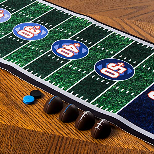 Franklin Sports Shuffleboard Table Game Mats – Tabletop Shuffleboard Mats And Pushers – Indoor Shuffleboard And Curling Games - Football Shuffleboard #TOP6