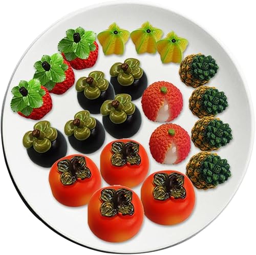 Miniatura 5 de Molde de vela 3D de silicona para frutas, moldes para hornear pasteles de chocolate, molde de cera hecho a mano (fresa A_1.44 x 1.68 pulgadas)