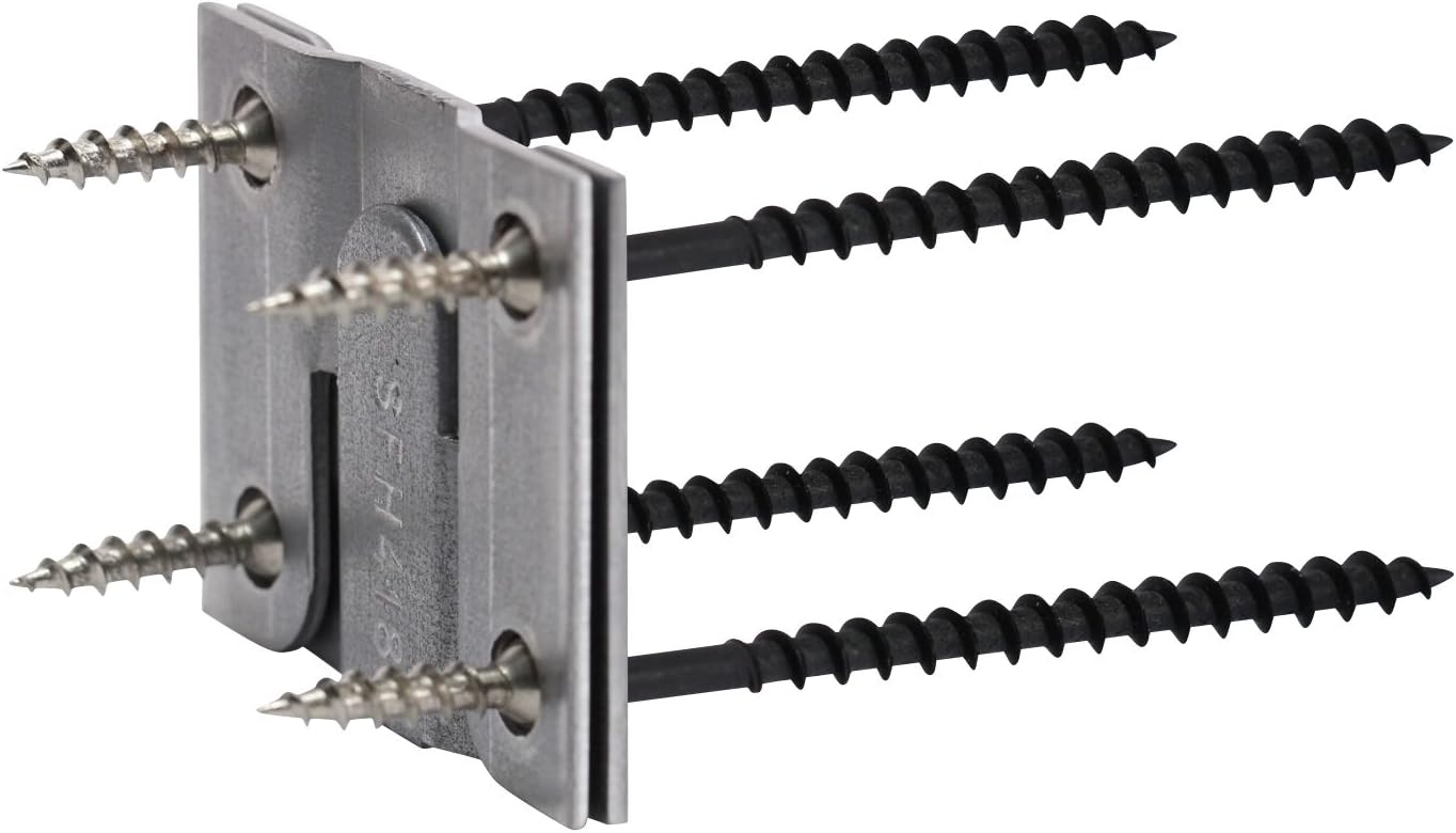 Rok Hardware Heavy Duty Interlocking Flush Mount Z Clip Bracket for Headboards, Picture Frames ROKZCLIP (5 Pair)