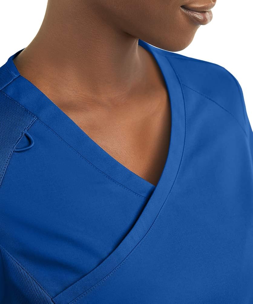 Cherokee Workwear Professionals Women Scrubs Top Mock Wrap WW901: Clothing, Shoes & Jewelry