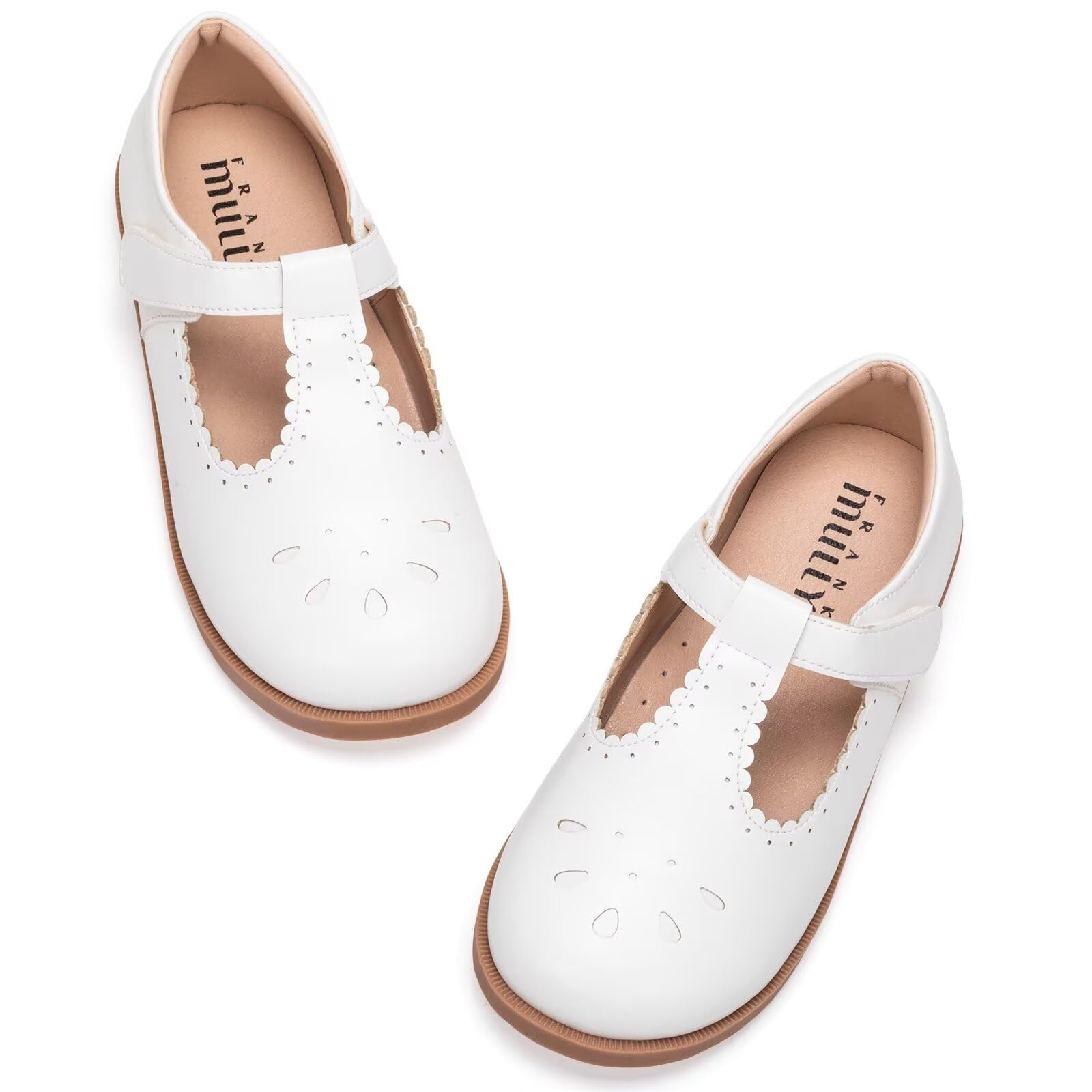 Frank Mully Ballerines plates confortables pour filles, chaussures plates pour filles, chaussures cadeaux d'anniversaire