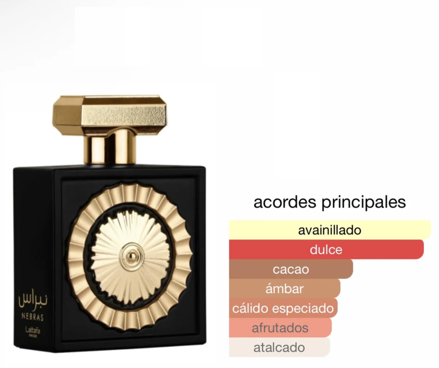 Oryginalne perfumy Nebras 100 ml, arabskie perfumy unisex, woda perfumowana z akumulatorem 5 ml, słodki zapach z nutami czerwonych jagód, mandarynka, wanilia i bursztyn (Nebr)