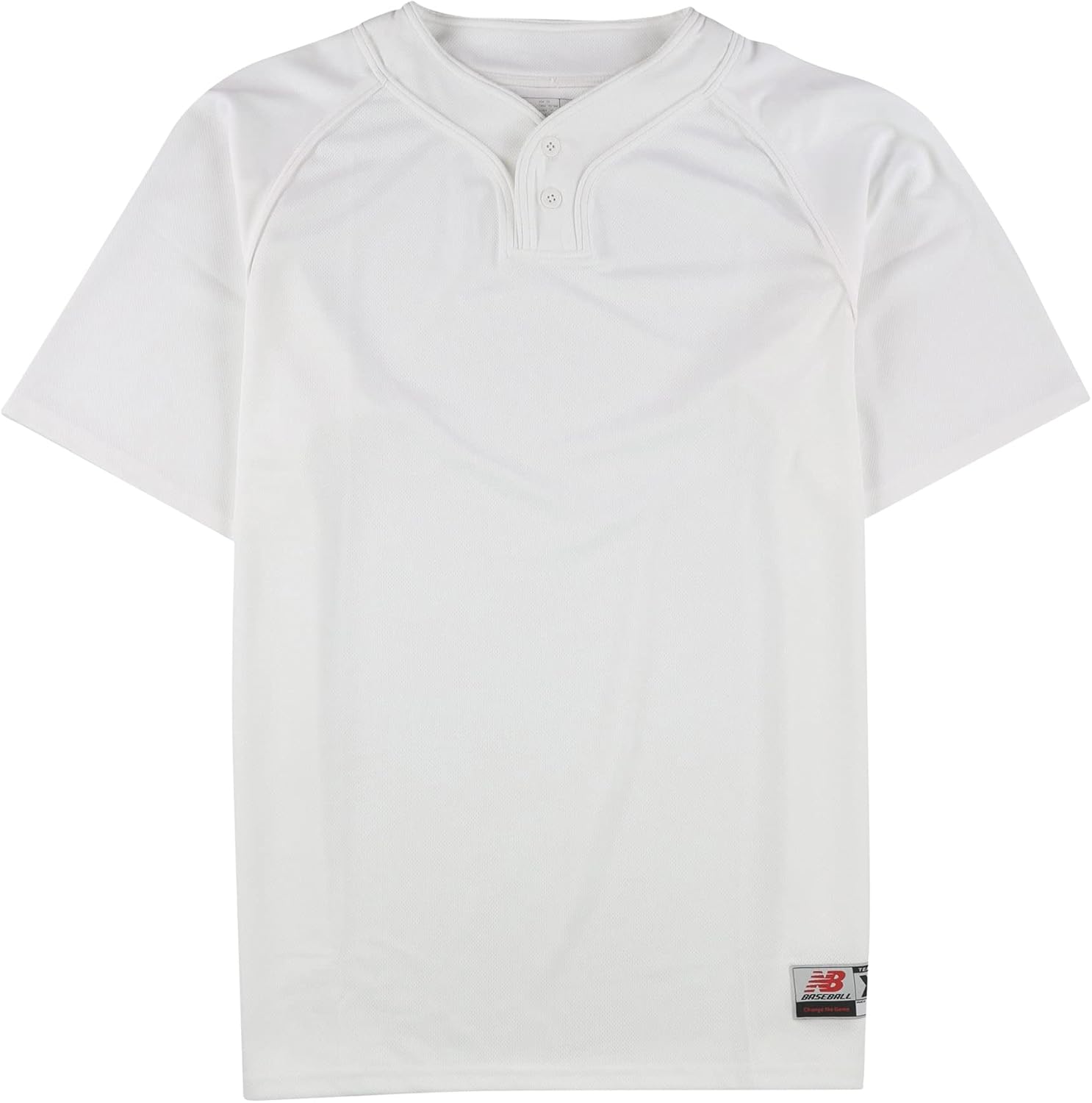 New Balance Mens 2-Button Jersey, White, XX-Large
