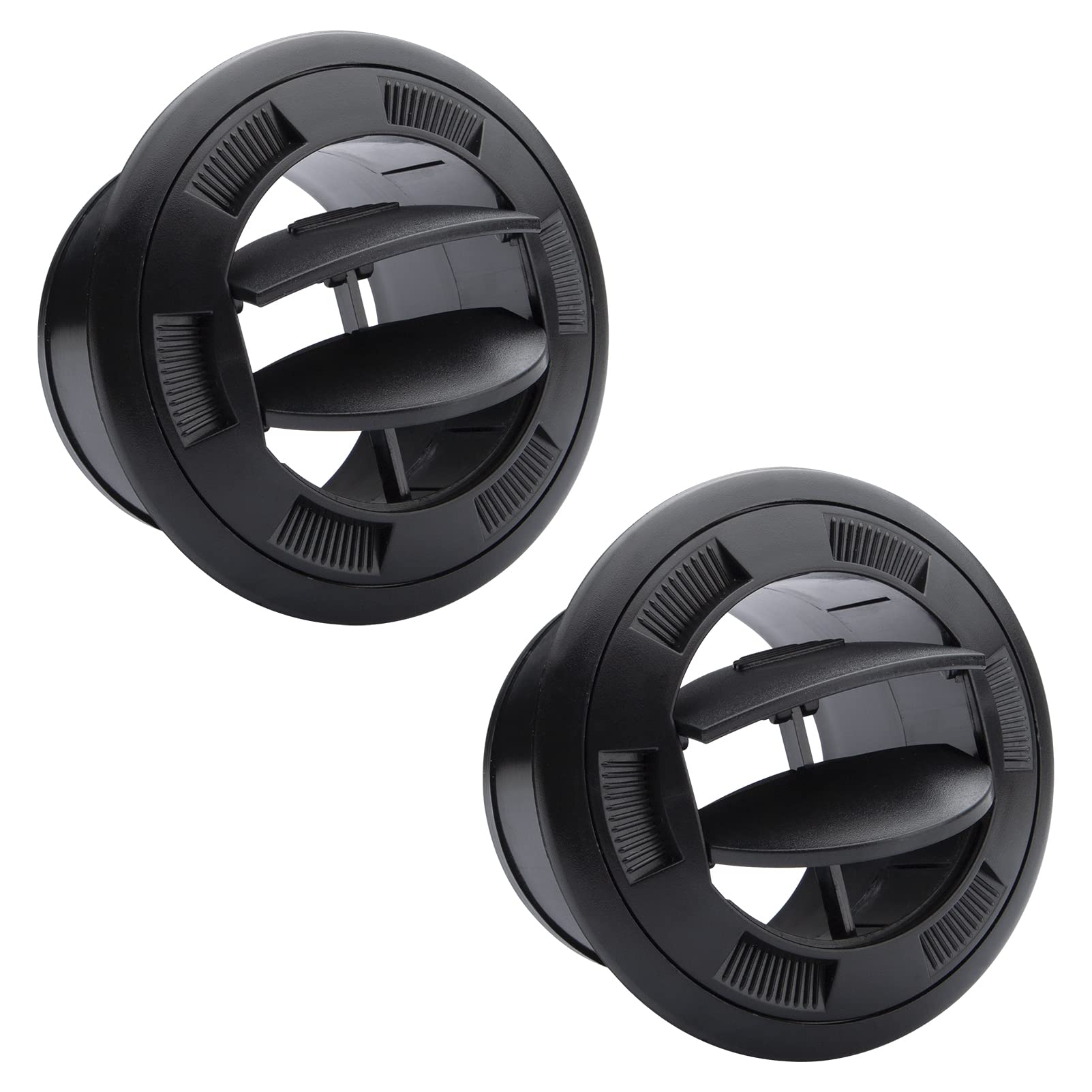 2 Stück 75mm Lüfterheizung Luftauslass, Universal Klimaanlage Auslassluftkühler für Auto, Bus, Wohnmobil, Wohnwagen, Autoinnenraumheizung Lüftungsöffnung Drehbare Entlüftung